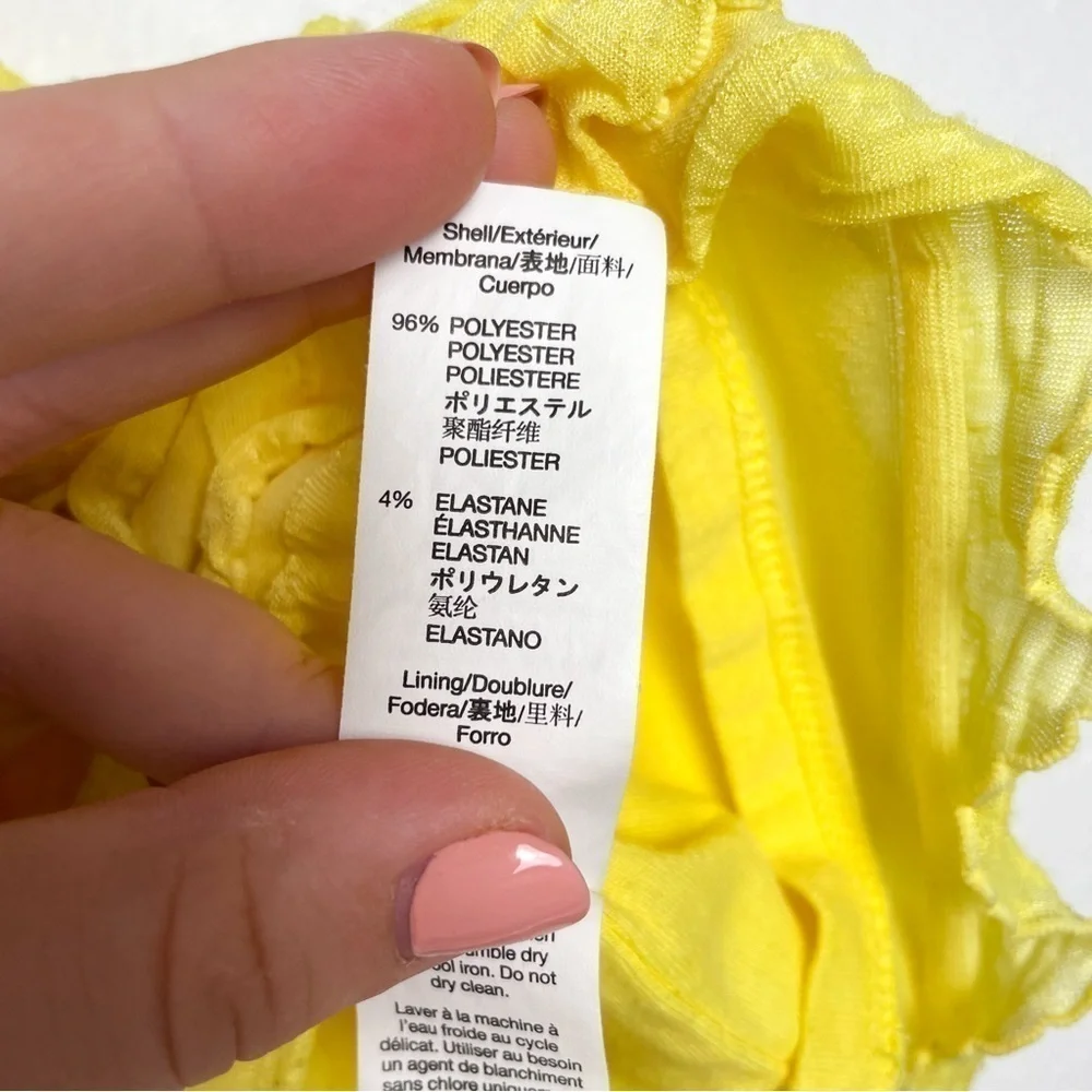 Baby Gap 3-6 month yellow tiered ruffle dress